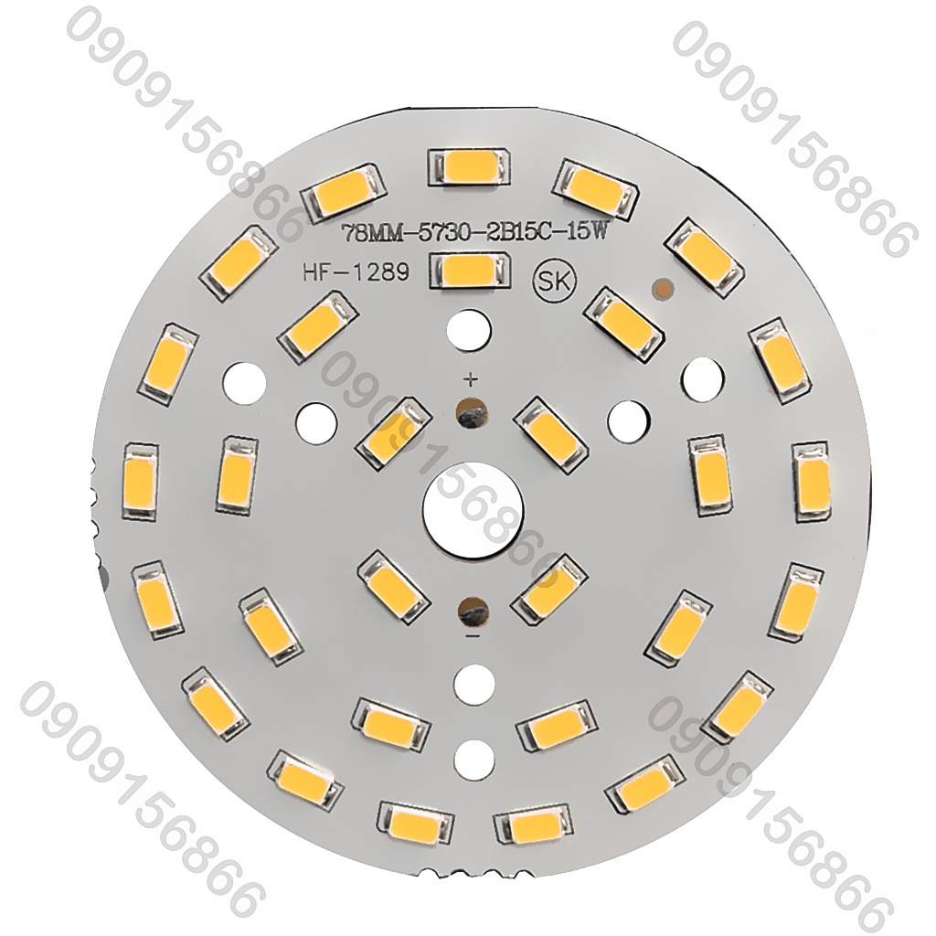 Led vỉ tròn15w chạy qua chấn lưu