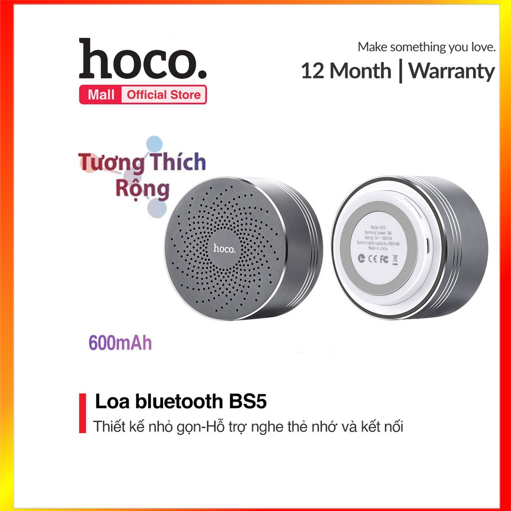 Loa Bluetooth Hoco BS5 600mAh - SmartShop