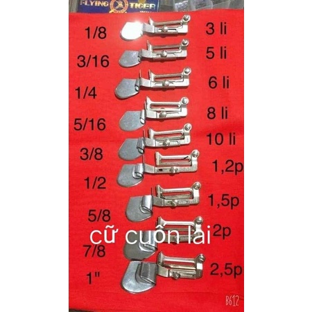 cữ cuốn biên cuộn lại vạt bầu tiện lợi