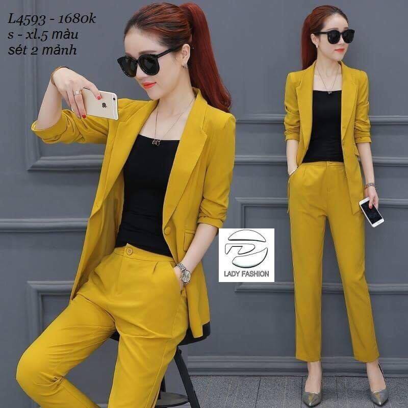 Set vest dài 3 món