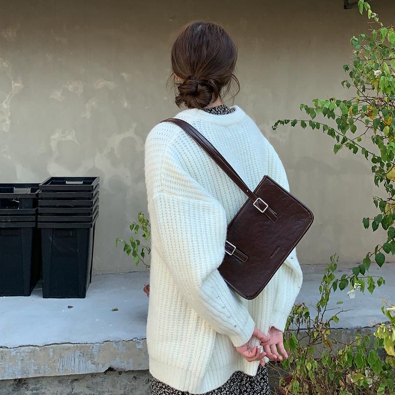 Túi Đeo Vai Bằng Da PU Phong Cách Retro Thời Trang Nhật Hàn Đa Năng