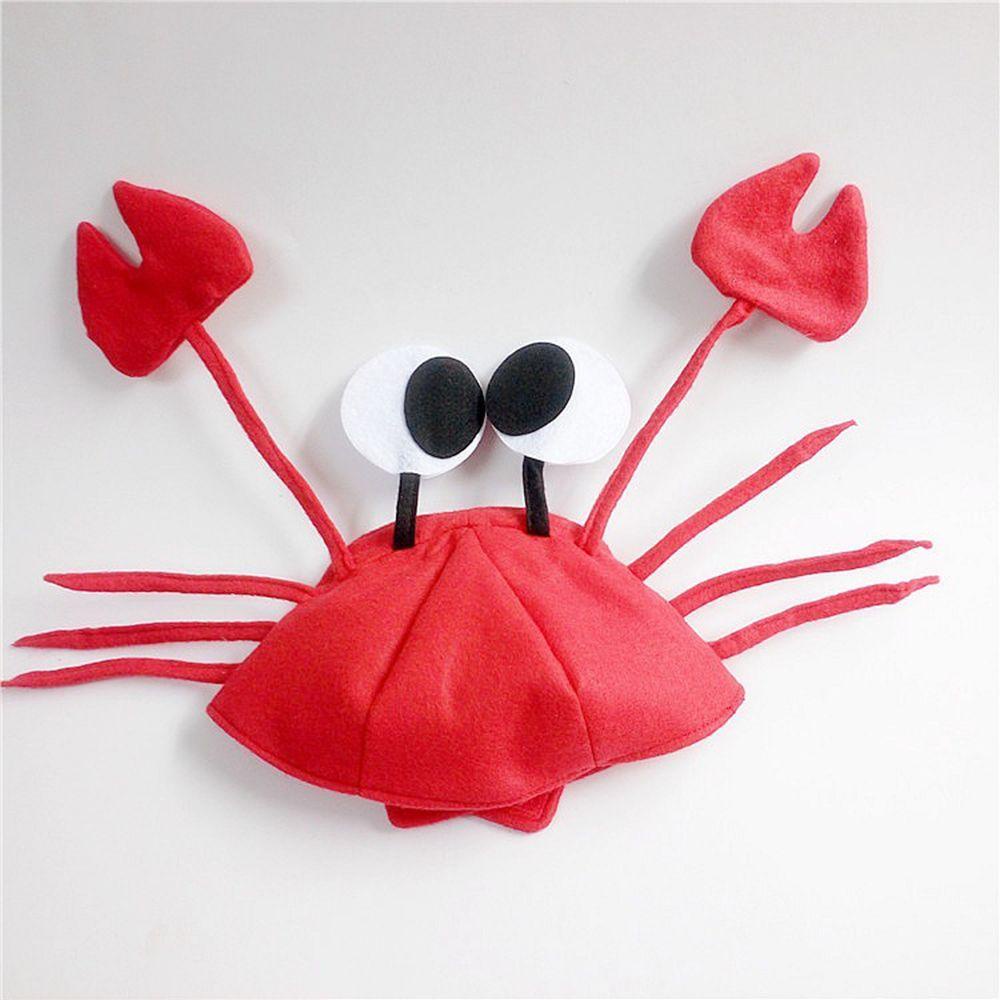 AUGUSTINA Mũ Hóa Trang Halloween Chú Cua Dễ Thương Xinh Xắn
