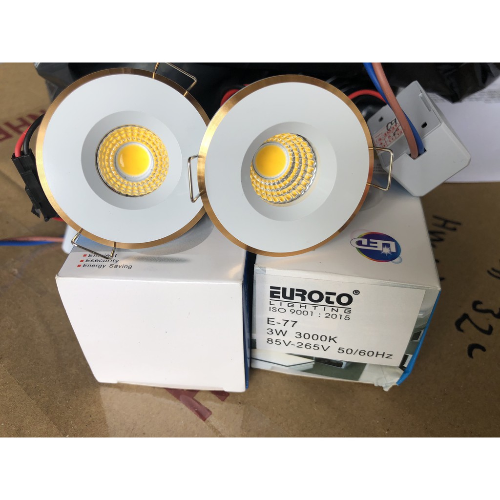 Đèn led âm trần 3w mắt ếch cao cấp E77