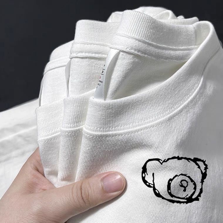 Áo Thun 100% Cotton Nguyên Chất Ngắn Tay Thời Trang Mùa Hè Hàn Quốc Cho Nữ