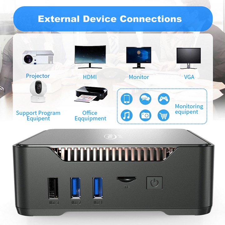 PC BOX Mini Intel® Gemini Lake Refresh Processor J4125 8G LPDDR4 + 128Gb SSD  | BigBuy360 - bigbuy360.vn