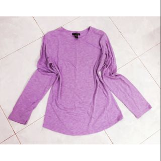 Thanh lý áo F21 màu tím khoai môn muối tiêu