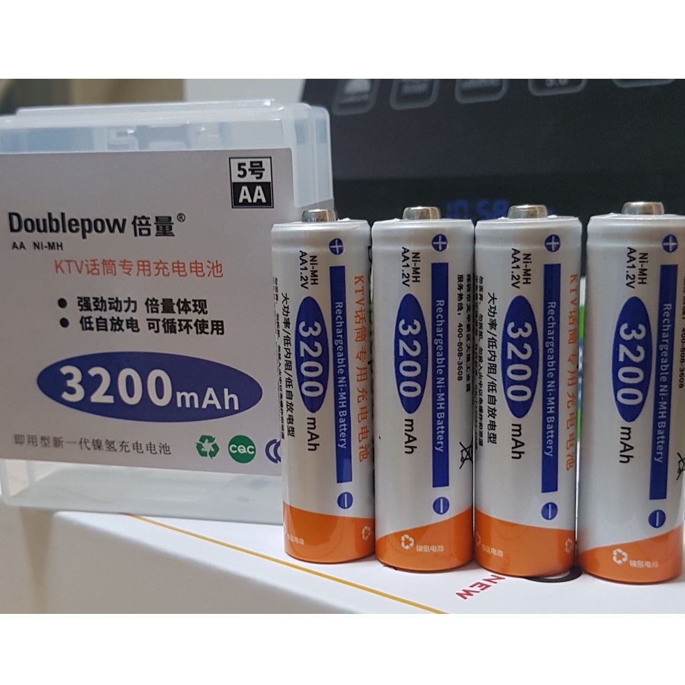 Mua Pin tiểu sạc 3200 mAh aa 2a Doublepow sạc hơn 1000 lần pin micro ...