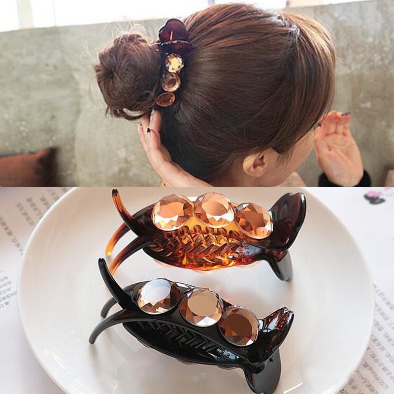 Kẹp càng cua dáng dài đính đá