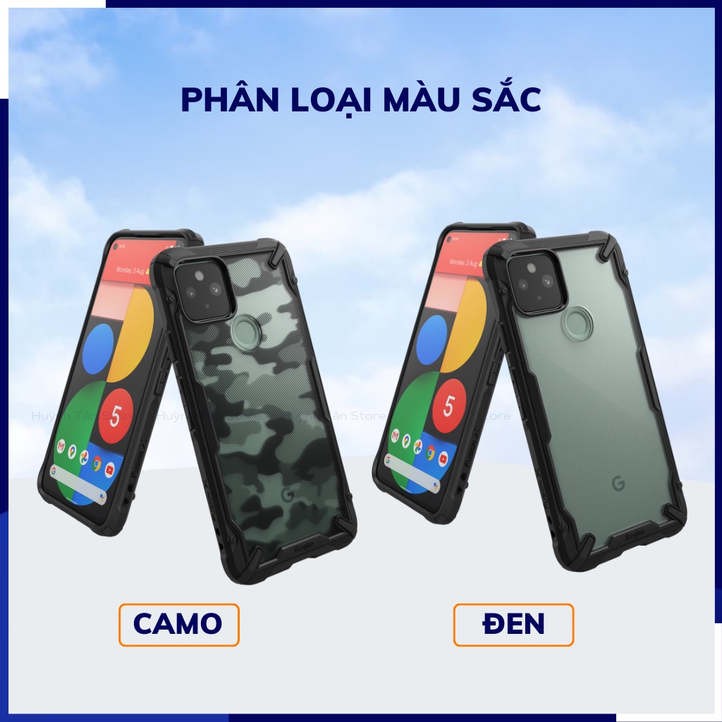 Ốp lưng pixel 5 px 4a 5g RINGKE chính hãng trong suốt chống sốc FUSION X chống ố vàng phụ kiện điện thoại huỳnh tân