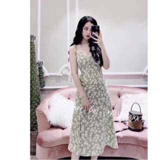 Váy 2 dây cúc họa mi nhí nhiều màu điệu đà