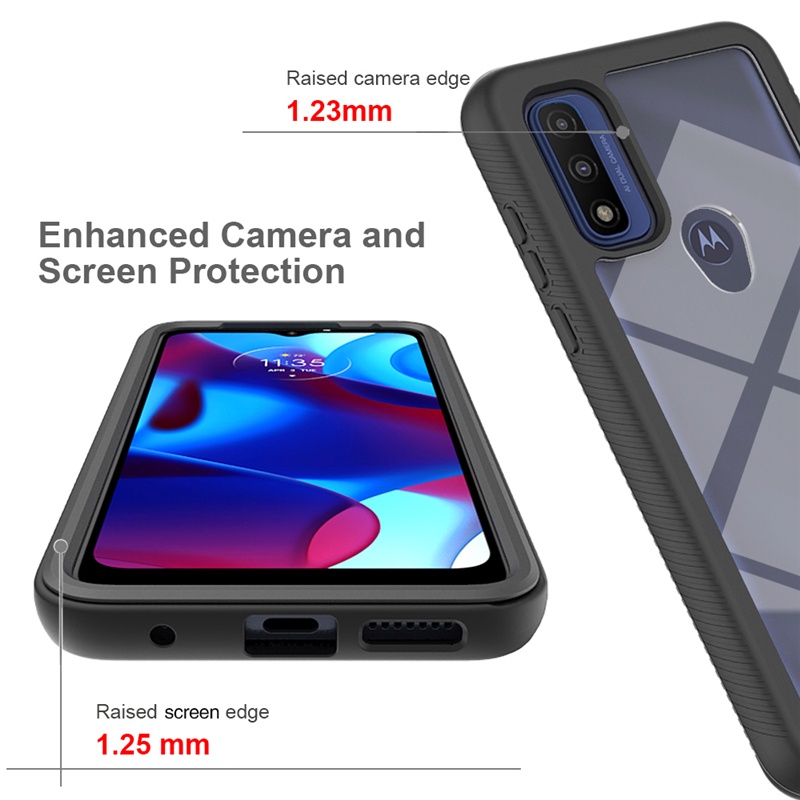 Ốp Điện Thoại 2 Trong 1 Chống Sốc Bảo Vệ 360 Độ Cho Motorola Moto G Pure G Stylus 4G G Power G Stylus 5G 2021 2022