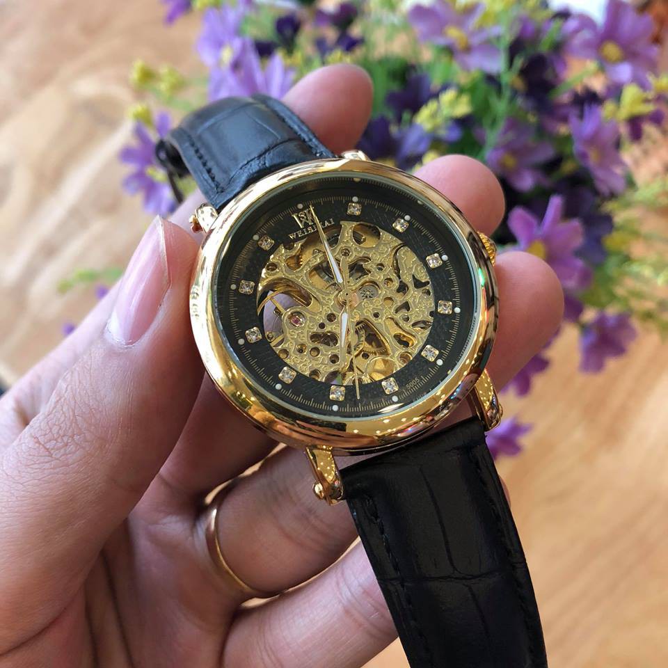 Đồng Hồ Nam Cơ Nam Lộ Máy Automatic Chính Hãng WEISIKAI Dây Da Cao Đẹp Sang Trọng Giá Rẻ Tặng Kèm Vòng Tỳ Hưu | BigBuy360 - bigbuy360.vn