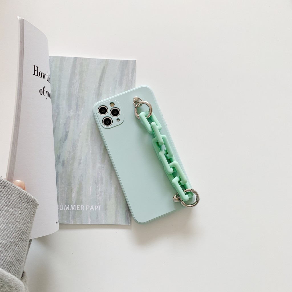 Ốp điện thoại có dây xích cho Iphone 12 7 7plus 8 8plus X XS XR XS MAX 11 11 PRO 11 PRO MAX 12 12 PR 12 PRO MAX