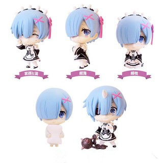 Bộ 5 mô hình người hầu Rem hoạt hình RE:ZERO - Bắt đầu lại ở thế giới khác