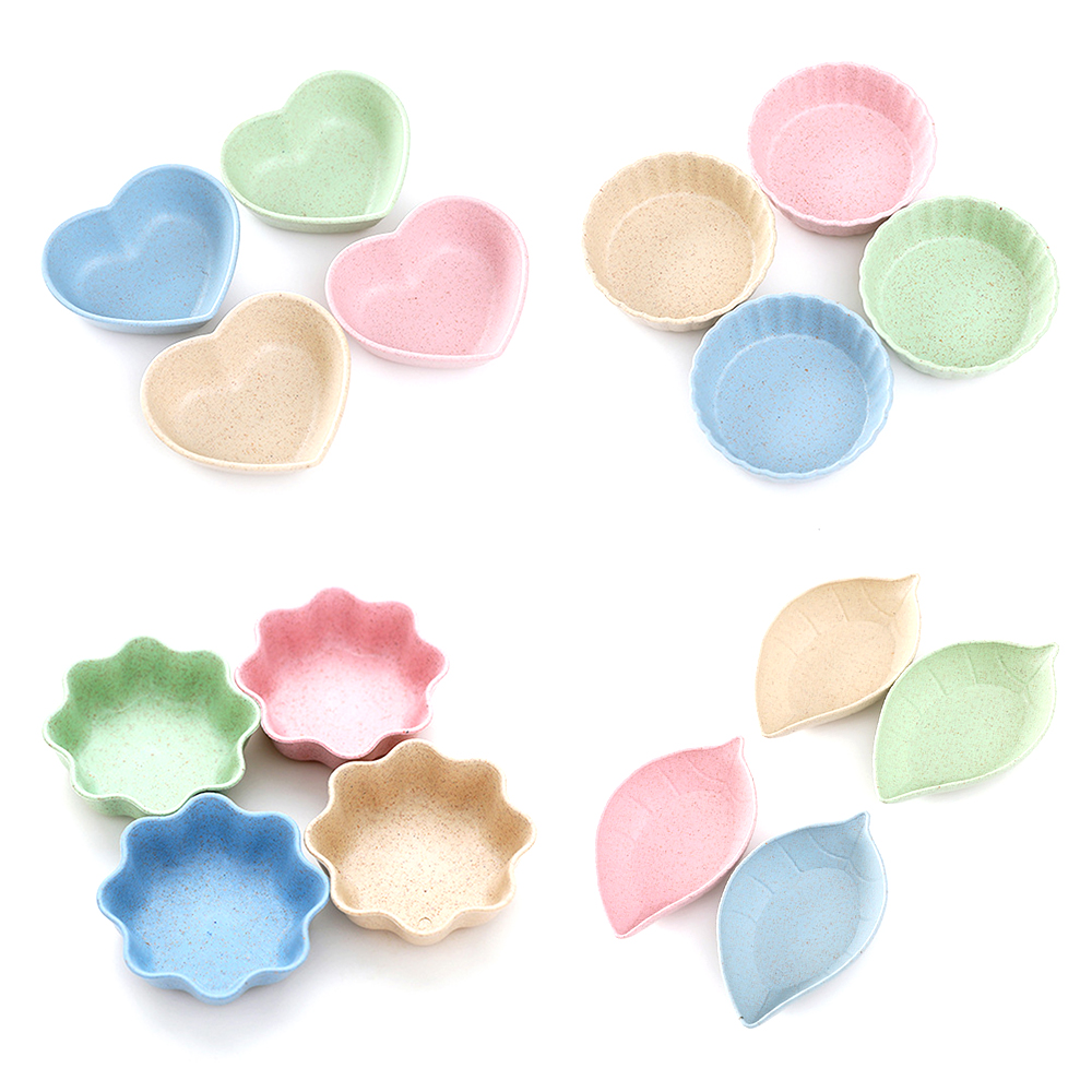Set 4 Đĩa Nước Chấm Nhỏ Thân Thiện Với Môi Trường