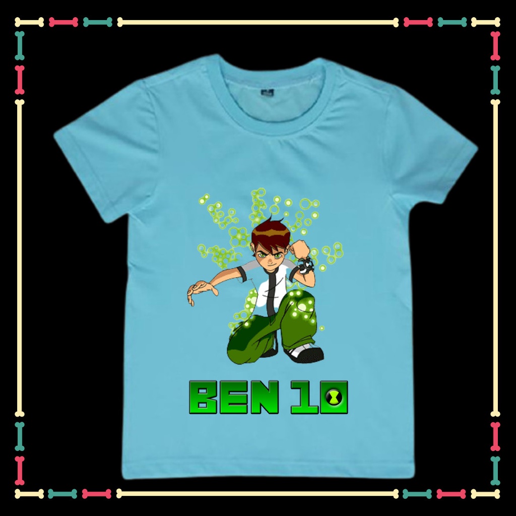 Áo Phông Benten Ben 10 tay ngắn cổ tròn cho trẻ em