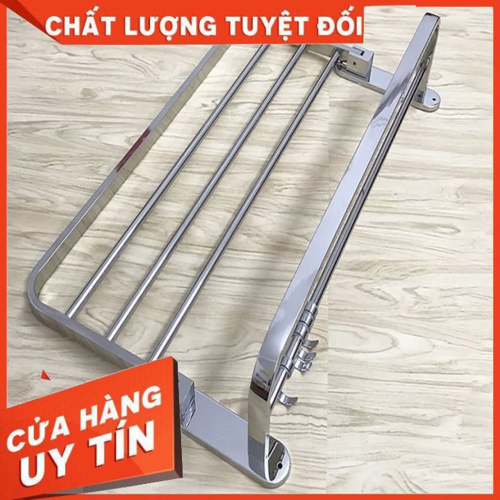 Giá treo khăn nhà tắm Inox 304 (LOẠI 1-CHÂN ĐẾ ĐẶC,CỰC CHẮC CHẮN) [FREESHIP]