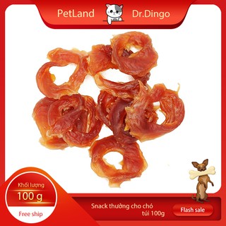 Bánh thưởng cho chó Dr.Dingo Feast (Khoanh thịt gà tròn nướng khô) 100gr/túi