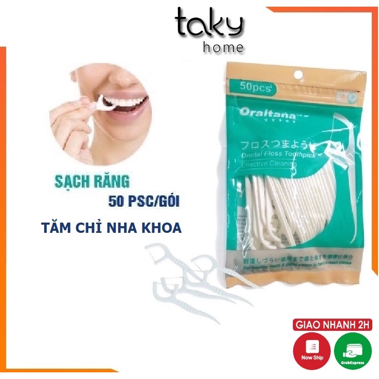 Tăm Chỉ Nha Khoa - Tăm Chỉ Y Tế Chất Lượng Cao - Công Nghệ Nhật Bản - An Toàn, Sạch Sẽ, Tiện Lợi. TakyHome 7050