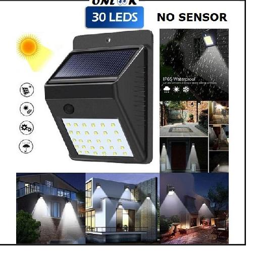 Bán Sơ Cuộc➔ Đèn LED 30 Bóng Gắn Tường Sử Dụng Năng Lượng Mặt Trời 30LED Không Cảm Biến Chuyên Dụng