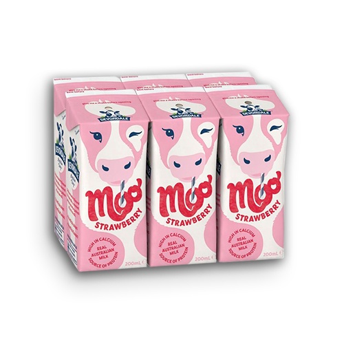 [SenXanh Emart] Sữa Devondale Dâu Giàu Canxi 200ml - Devondale Moo - Sữa Úc Tươi Nhập Khẩu