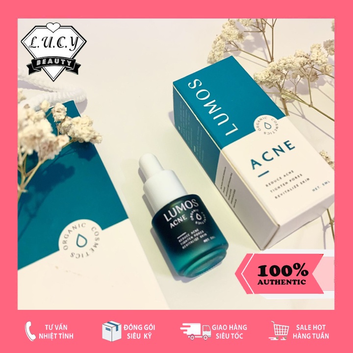 Hàng USA- Serum Lumos Acne MẪU MỚI NHẤT Ngừa Và Giảm Mụn Có Tem Chống Giả Chính Hãng 100%