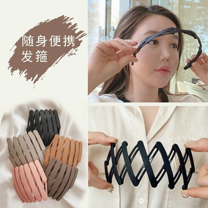 Bờm Tóc acrylic, Xược Tóc Chống Trượt Thiết Kế Gấp Gọn Tiện Lợi Màu Sắc Đa Dạng Cá Tính Mẫu Mới Nhất 2021