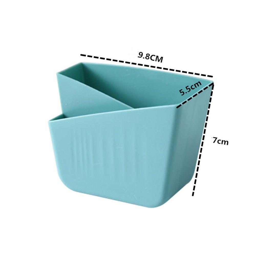♫DAPHNE♫ Home Remote Control Organizer Case Plastic Toothbrush Storage Rack Storage Box Multifunctional Rack Accessories Punch-free Adhesive Wall-mounted/Multicolor