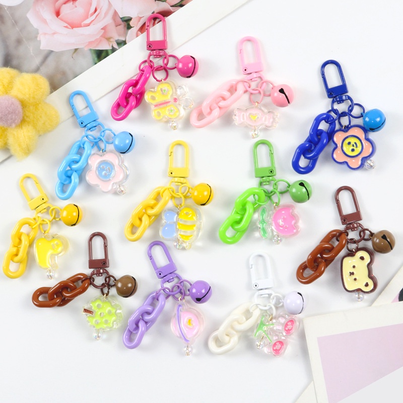 Móc Khóa Hình Thú Dễ Thương Nhiều Màu Sắc