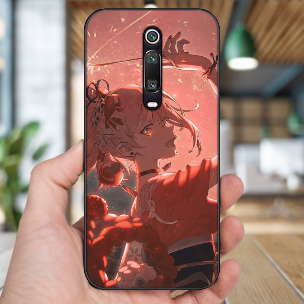Ốp lưng Xiaomi K20, K20 Pro, Mi 9T viền đen in hình Yoimiya Genshin Impact
