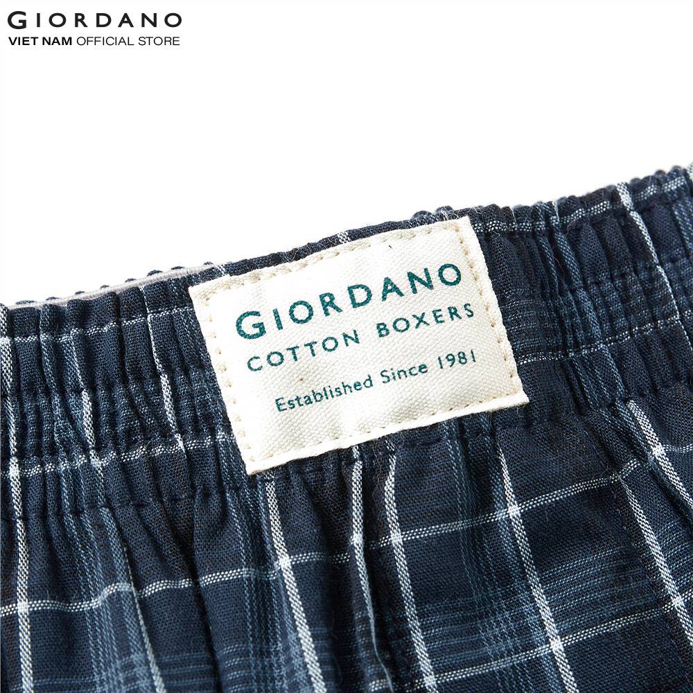 Bộ 3 Quần Lót Ngủ Nam Giordano Men's Cotton Boxers 01179139