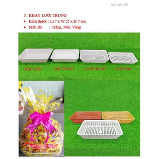 giỏ quà Tết (khay lưới nhỏ) 15k