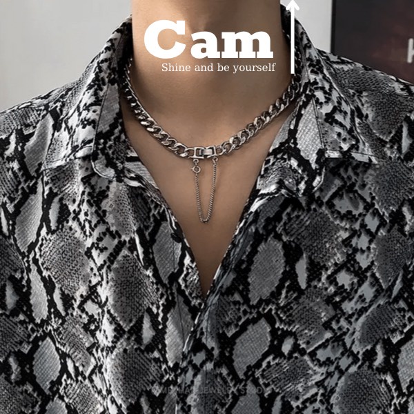 Dây Chuyền Vòng Cổ Nam Nữ Chuỗi Trơn Cuban Chain Xích Basic Thời Trang Ngầu Hiphop Titan Đẹp Không Gỉ - Câmmvintage