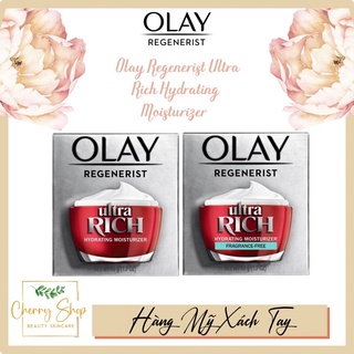 [NEW/Hàng USA] Kem dưỡng ẩm săn chắc da Olay Regenerist Ultra Rich Hydrating Moisturizer Fragrance Free (48g)