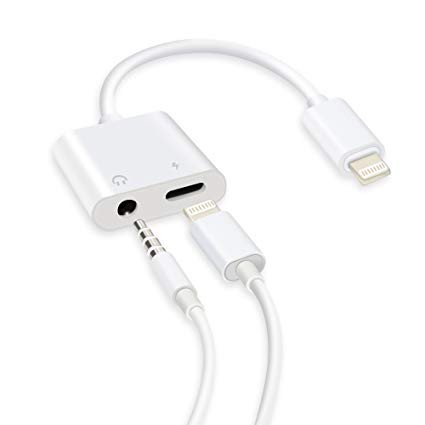 [ Mẫu đẹp ] Jack / Cáp  chuyển đổi 2 in 1 vừa sạc vừa cắm tai nghe 2 cổng lightning dành cho iphone