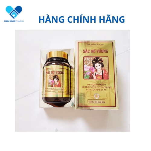 SẮC NỮ VƯƠNG tăng cường nội tiết tố nữ - giảm bốc hỏa tiền mãn kinh - ROSTEX Chai 60 viên - Rostex- Tủ Thuốc Bảo Châu