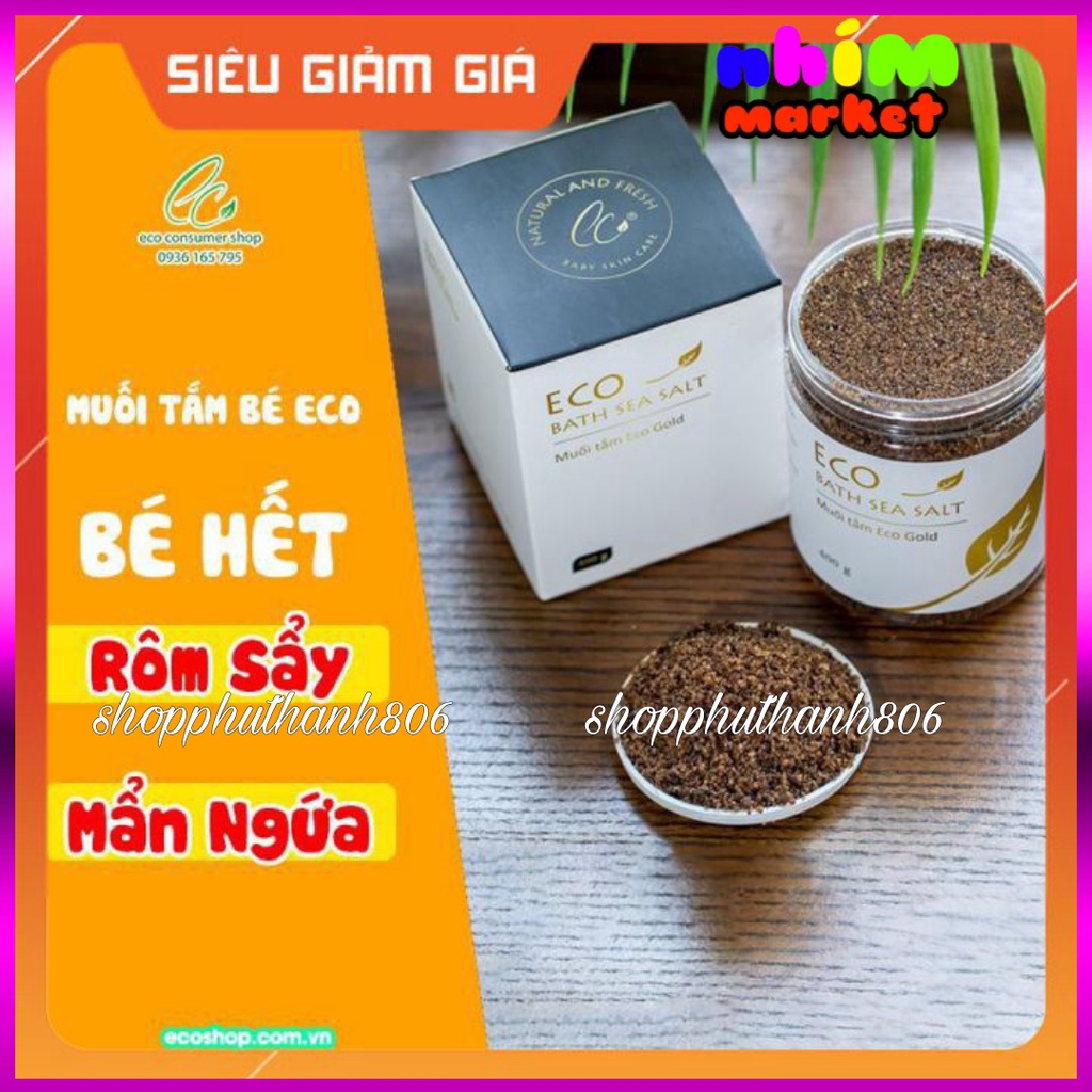  (COMBO 3) MUỐI TẮM THẢO DƯỢC ECO GOLD 400G - TẶNG 1 MUỐI ECO 200G