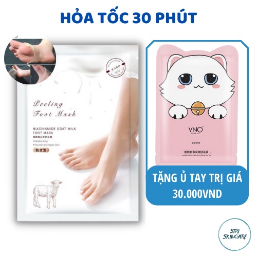 Túi Mặt Nạ Ủ Chân Lột Da Chết Sữa Dê Nha Đam Sáng Da Và Cung Cấp Dưỡng Ẩm Cho Đôi Bàn Chân