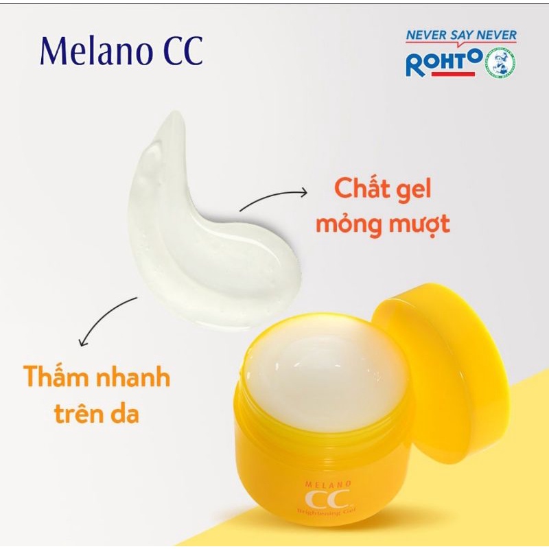 Gel dưỡng trắng da, cải thiện thâm sạm &amp; đốm nâu Melano CC Whitening Gel (100G)