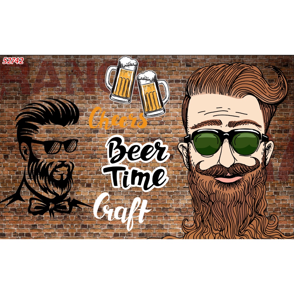 Tranh vải lụa 3D Club Bia Hơi,Bia Hà Nội, Beer Hà Nội, beer ngon cho các quán nhậu, quán ăn