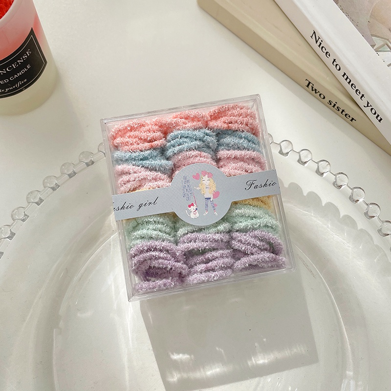 Dây Buộc Tóc Cao Su Co Giãn Kiểu Hàn Quốc Dễ Thương Cho Nữ