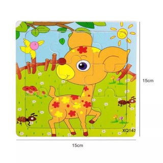 Tranh gỗ ghép 9 miếng cho bé
