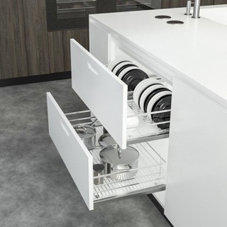 GIÁ XOONG NỒI KỆ CHÉN BÁT INOX 304 NAN DẸT RAY ÂM GIẢM CHẤN LẮP TỦ BẾP, HỘC KÉO PHỤ KIỆN TỦ BẾP