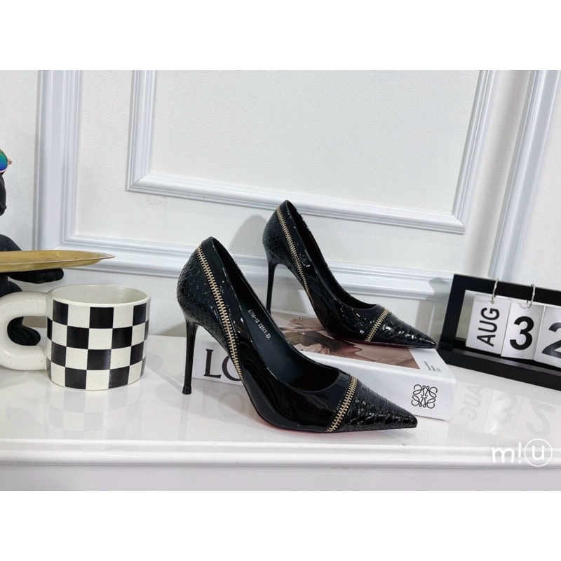 Giày cao gót mix khoá