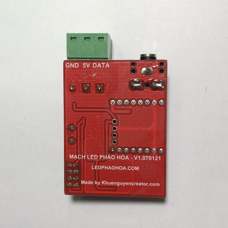 Mạch Led Pháo Hoa có âm thanh, điều khiển qua wifi, có hẹn giờ đếm ngược