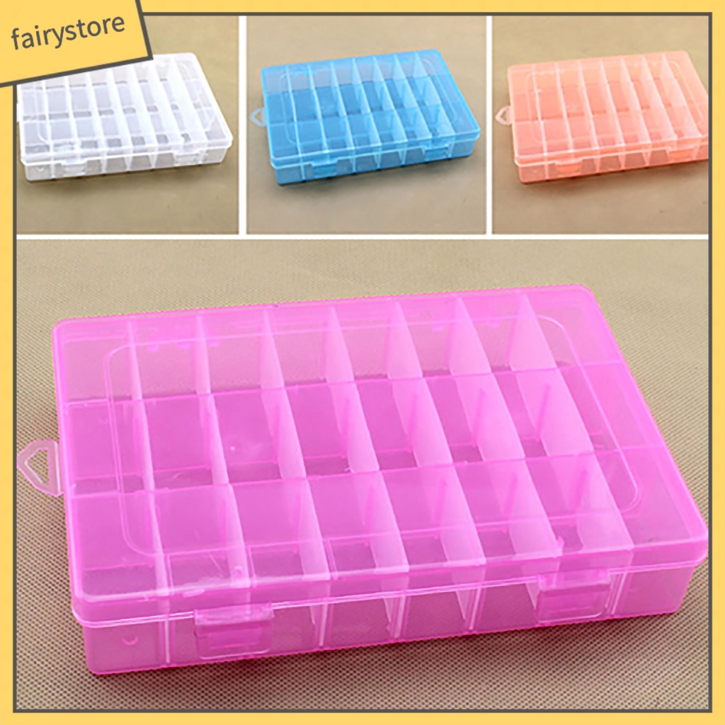 Hộp đựng trang sức bằng nhựa 24 ngăn tiện dụng