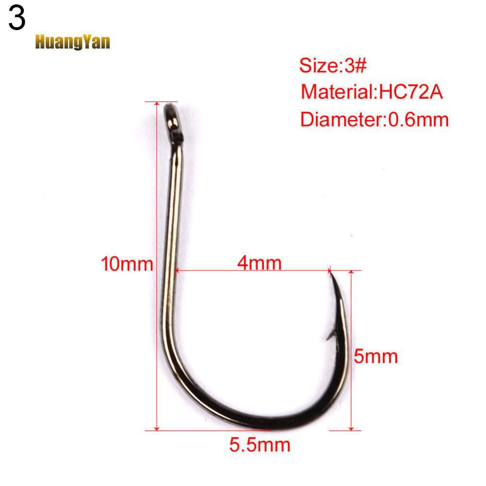 ☞Máy Đo HY HY HY HY Chất Lượng Cao☜Set 200 Lưỡi Câu Cá Bằng Thép Các Bon