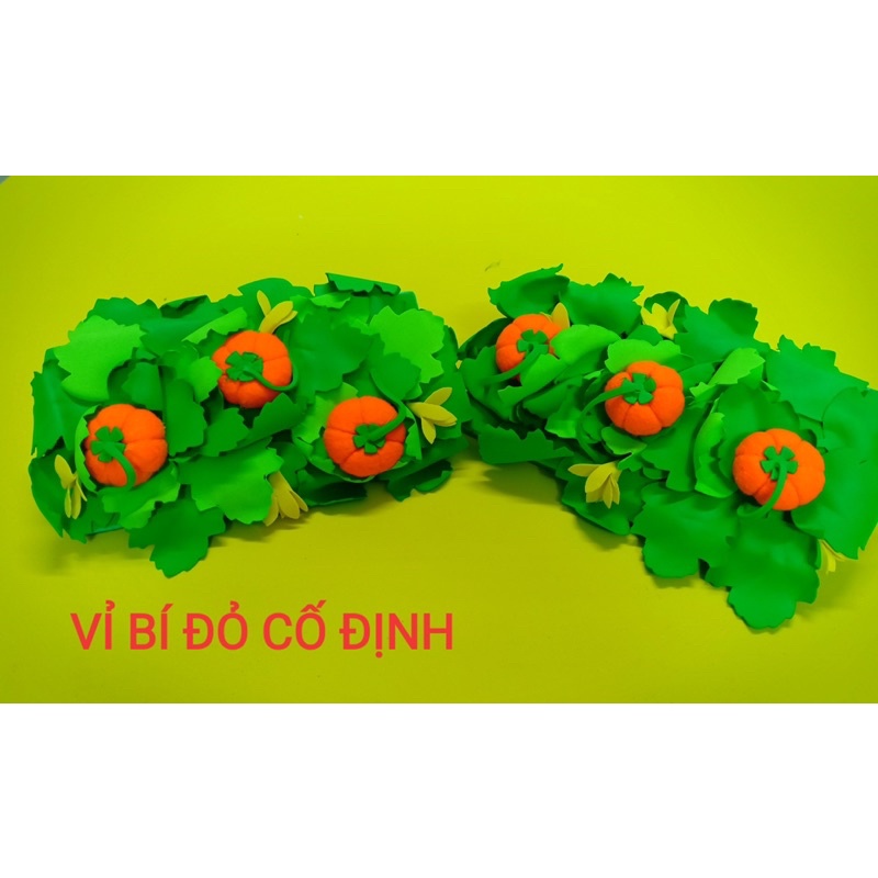 Vỉ rau củ nỉ - Đồ chơi mầm non
