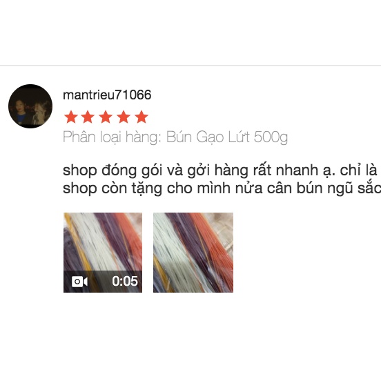 Bún gạo lứt Hoàng Minh ăn kiêng giảm cân tốt cho sức khoẻ 500gram | BigBuy360 - bigbuy360.vn
