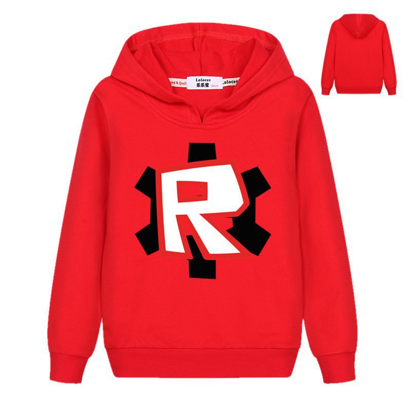 Áo Khoác Hoodie Tay Dài Vải Cotton In Logo Roblox Thời Trang Cho Bé Trai 3-14 Tuổi